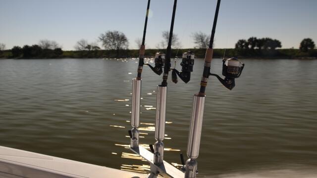 Triple Rod Holder on Gimbal Mount